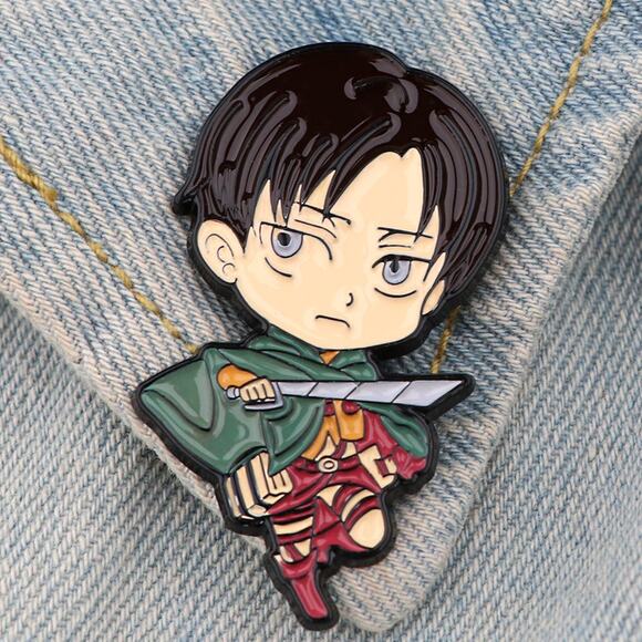 Attack On Titan Levi Enamel Pins 73 - Picture 2 of 5